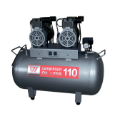 W-608 - безмасляный компрессор для 3-х стоматологических установок с ресивером 110 л (260 л/мин) | WuerWei (Китай)